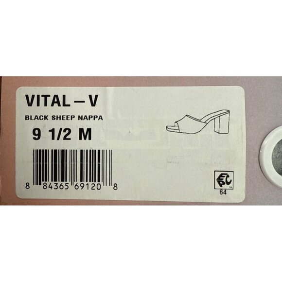 Lisa Vicky Womens Sandals Vital Black Nappa Open Toe Block Heel 9.5 - Picture 2 of 11